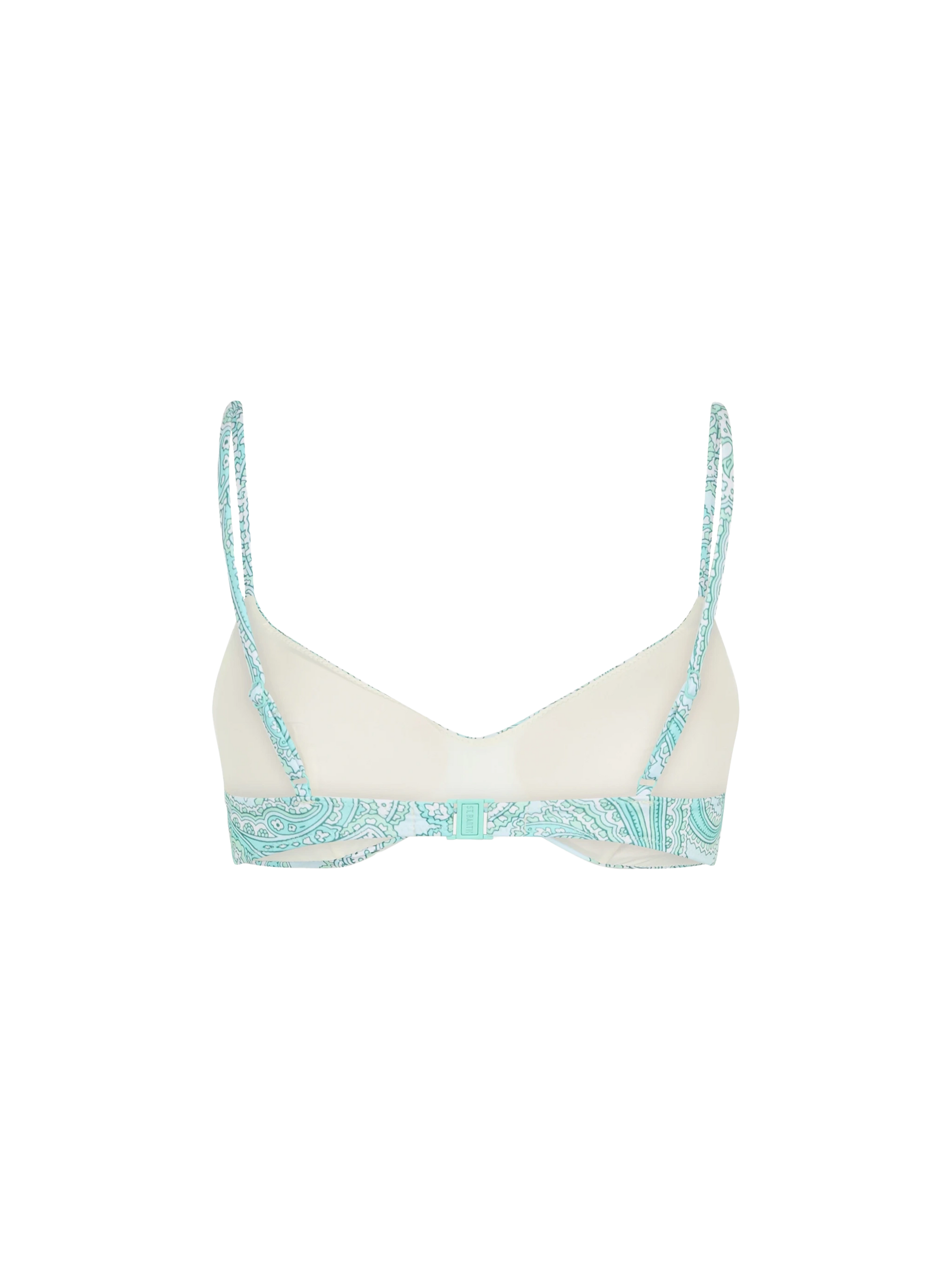 Woman paisley scoop bralette beach top May - MC2 Saint Barth