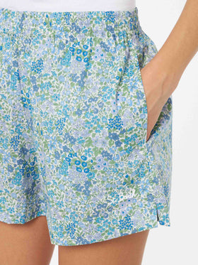 Woman cotton Joanna Luise pull up shorts Meave | MADE WITH LIBERTY FABRIC - MC2 Saint Barth