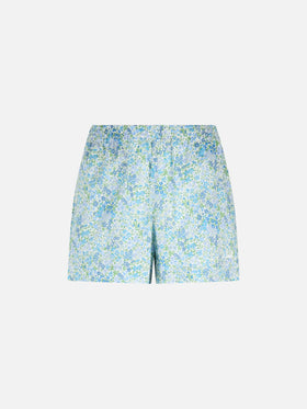 Woman cotton Joanna Luise pull up shorts Meave | MADE WITH LIBERTY FABRIC - MC2 Saint Barth