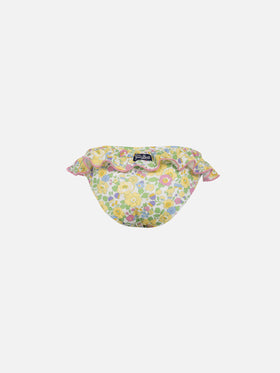 Girl ruffled swim briefs Melly with Betsy print | MADE WITH LIBERTY FABRIC - MC2 Saint Barth