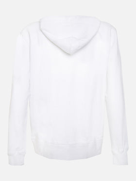 White man sweatshirt Bombardino front embroidery
