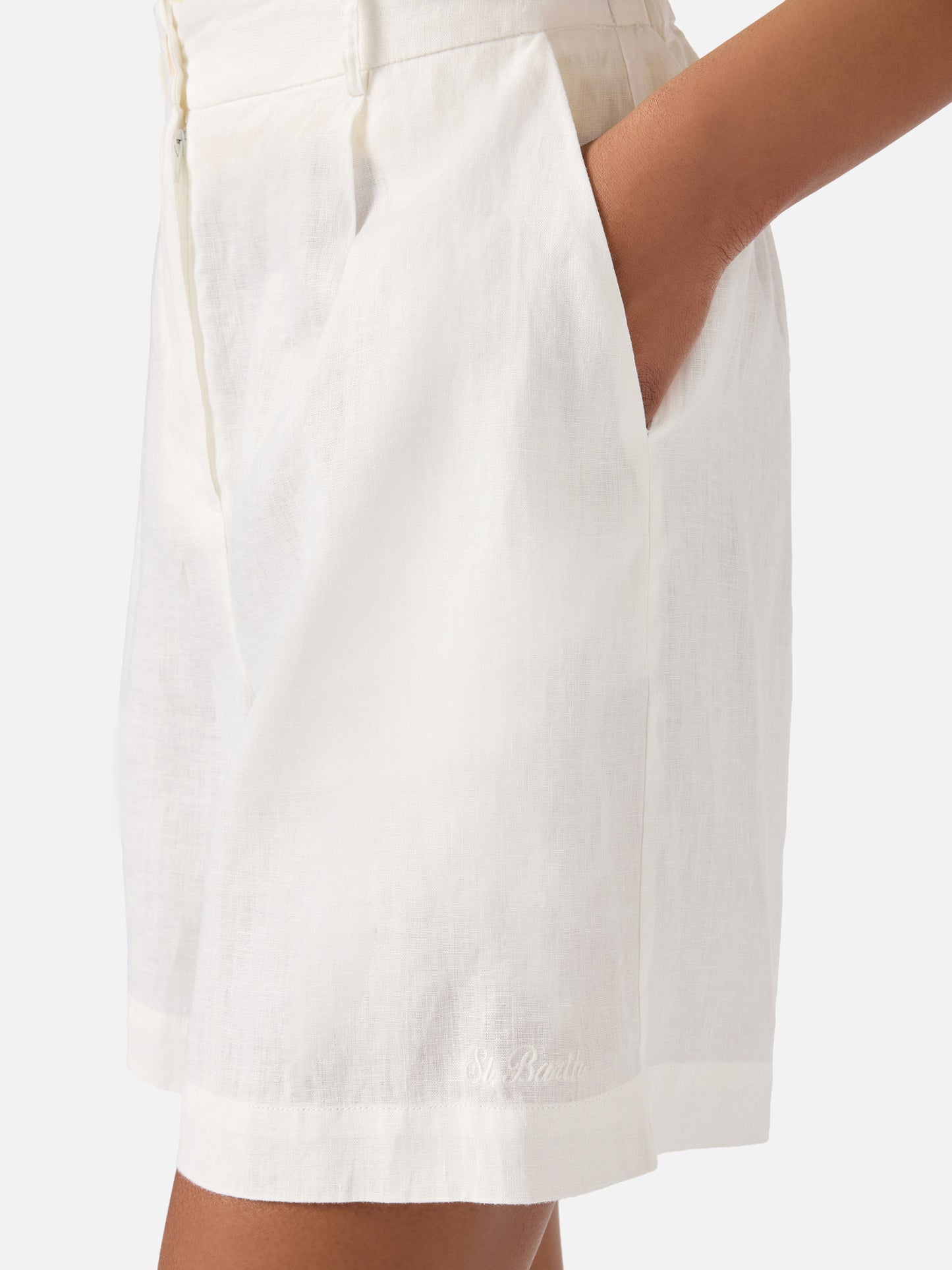 Shorts Maggy de lino White 