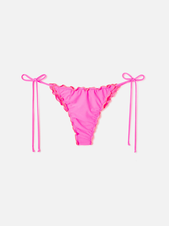 Sagittarius Miami fluo yellow triangle bikini
