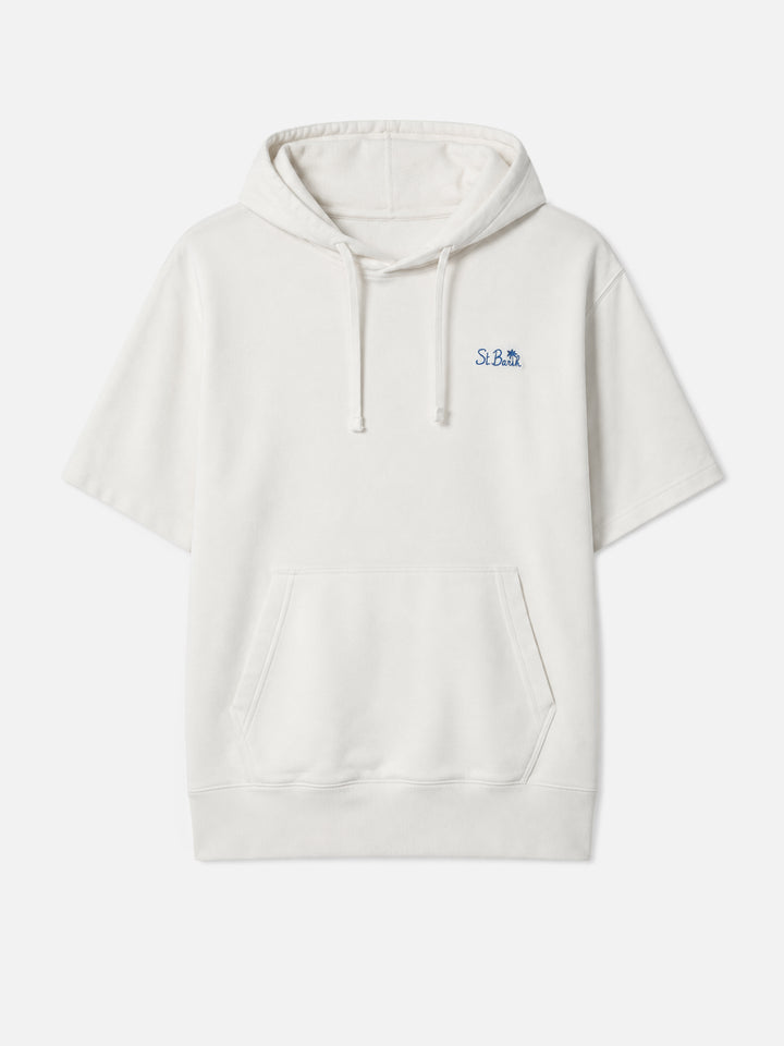 Mike short sleeve hooded sweatshirt