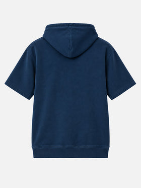 Mike kurzärmeliger Hoodie in Navy 