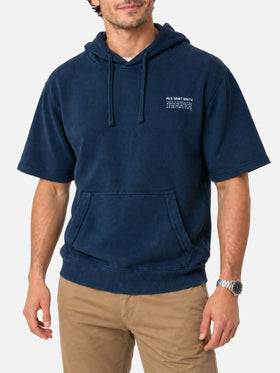 Mike kurzärmeliger Hoodie in Navy 