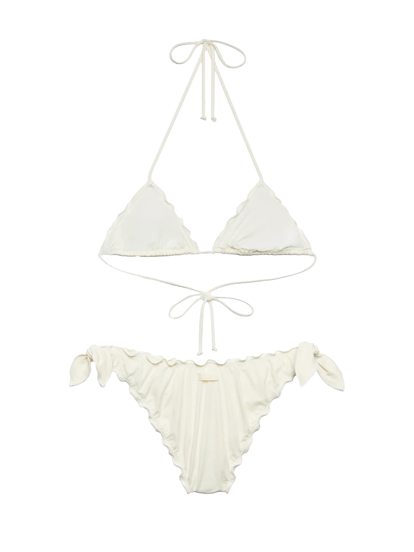 White cream classic triangle bikini Sagittarius Moon - MC2 Saint Barth