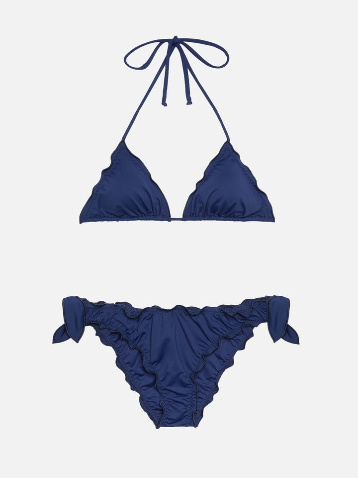 Sagittarius top triangolo classico color blu navy - Moon slip mare classico color blu navy