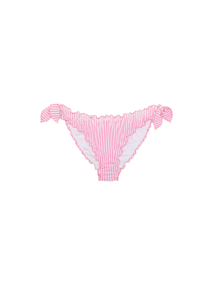 Moon seersucker classic swim briefs with striped print