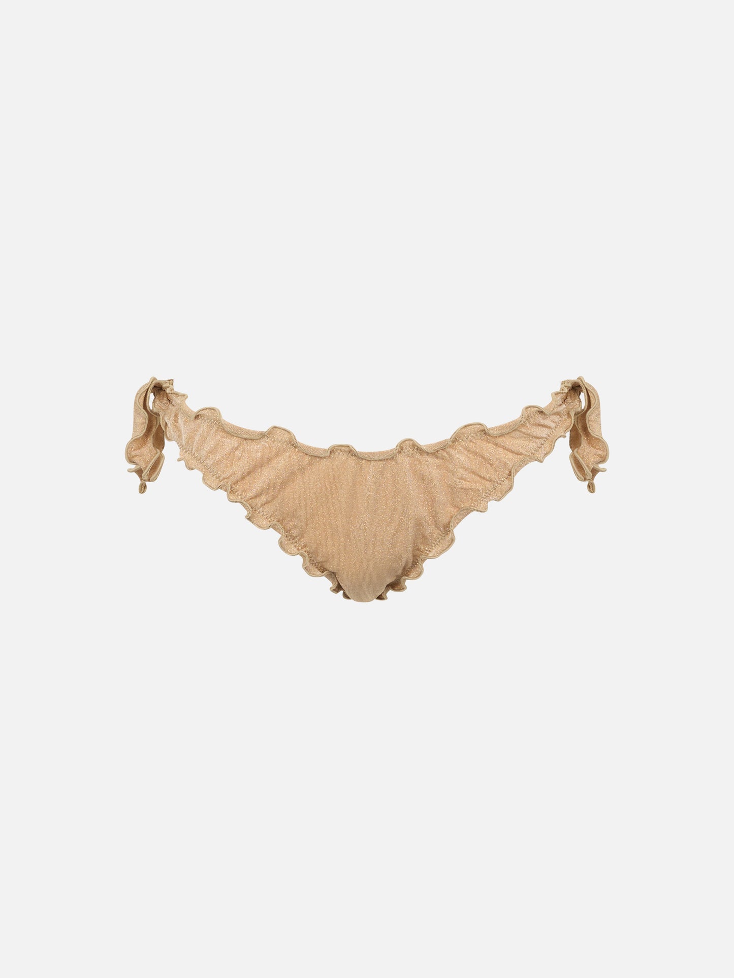 Woman gold lurex classic swim briefs Moon - MC2 Saint Barth