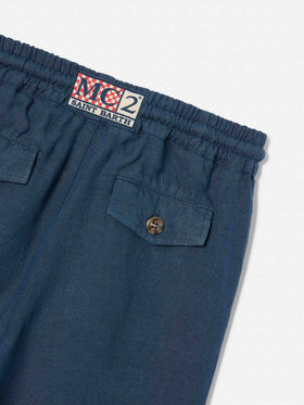 Bermuda Marseille Jr in lino blu