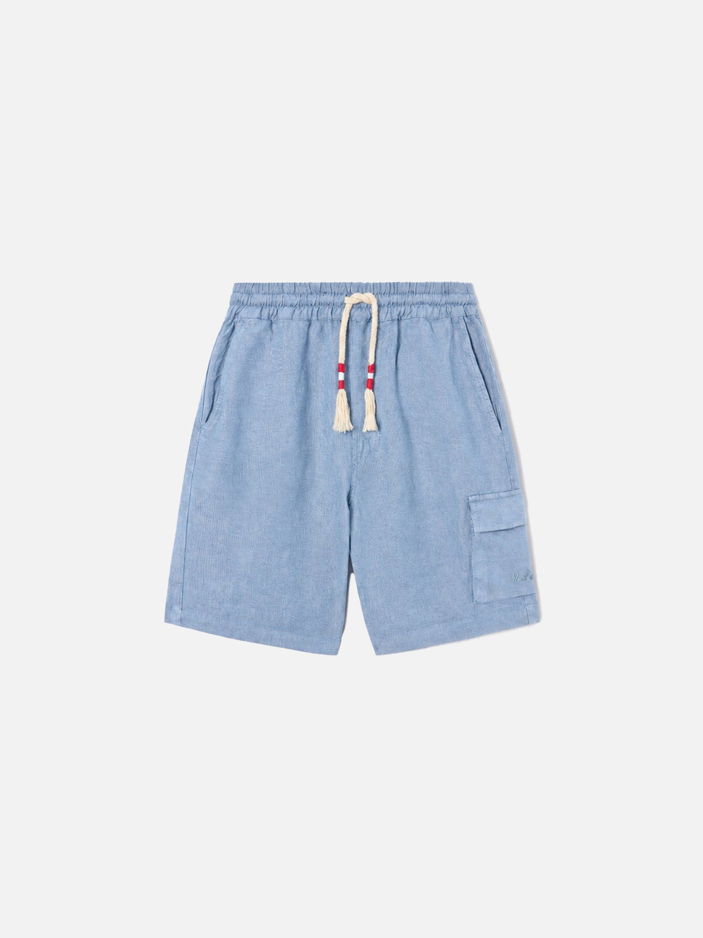Short Bermuda Marseille Jr en chambray denim clair 