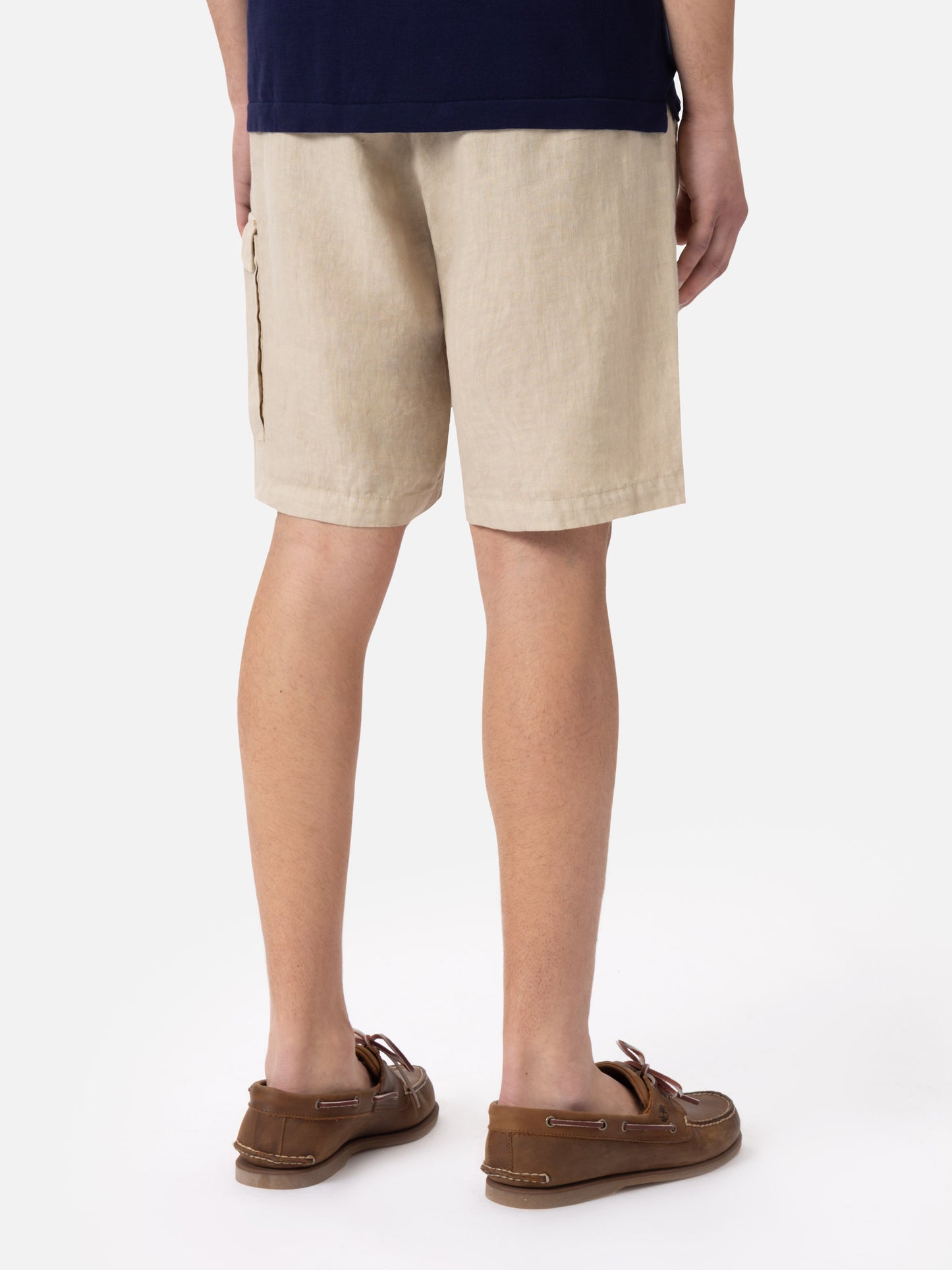 Beige linen bermuda Marseille - MC2 Saint Barth