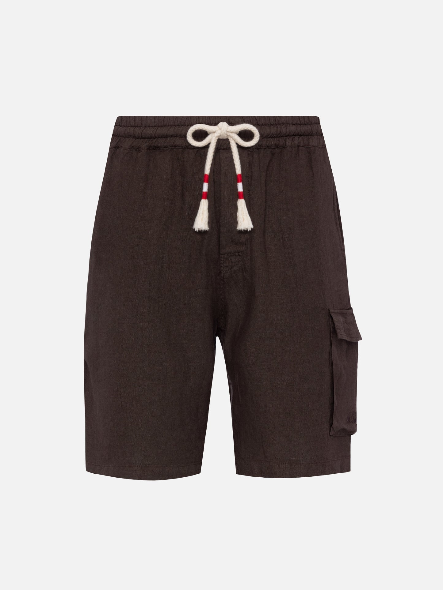Brown linen bermuda Marseille - MC2 Saint Barth