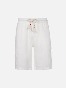 White linen bermuda Marseille - MC2 Saint Barth