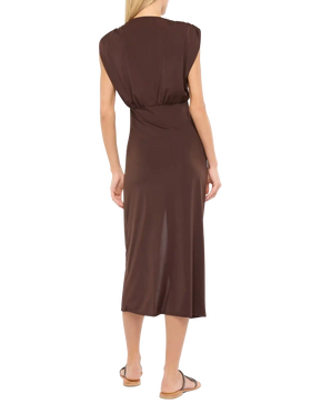 Marina brown sleeveless maxi dress - MC2 Saint Barth