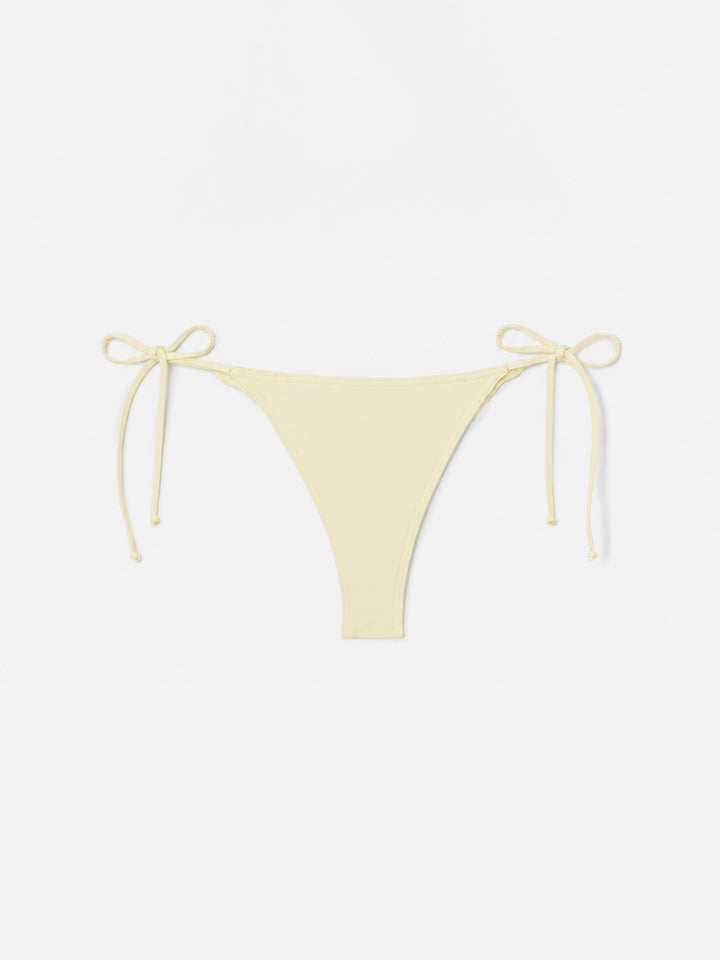 Marielle Brazilian with side ties bikini bottoms in solid butter