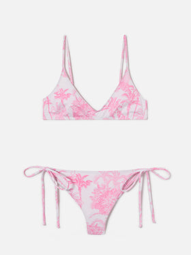 Bikini rose Paloma Marielle toile de jouy 