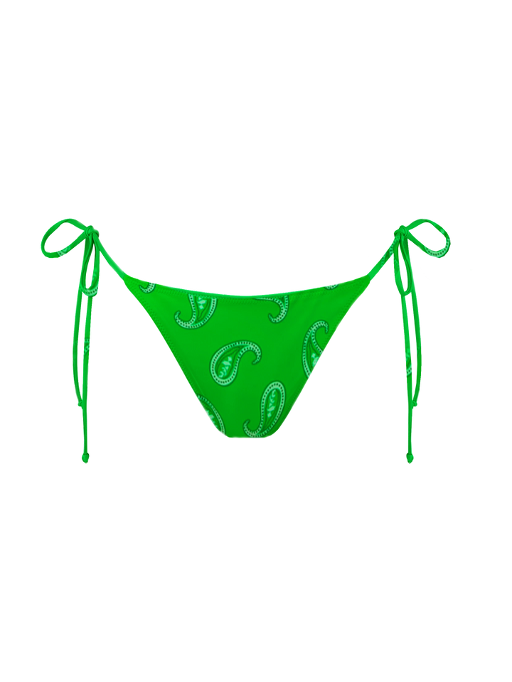 Woman bralette bikini with paisley print