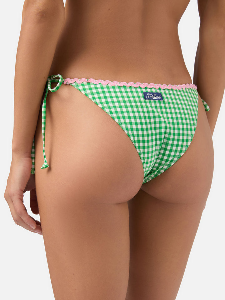 Slip mare donna con stampa vichy
