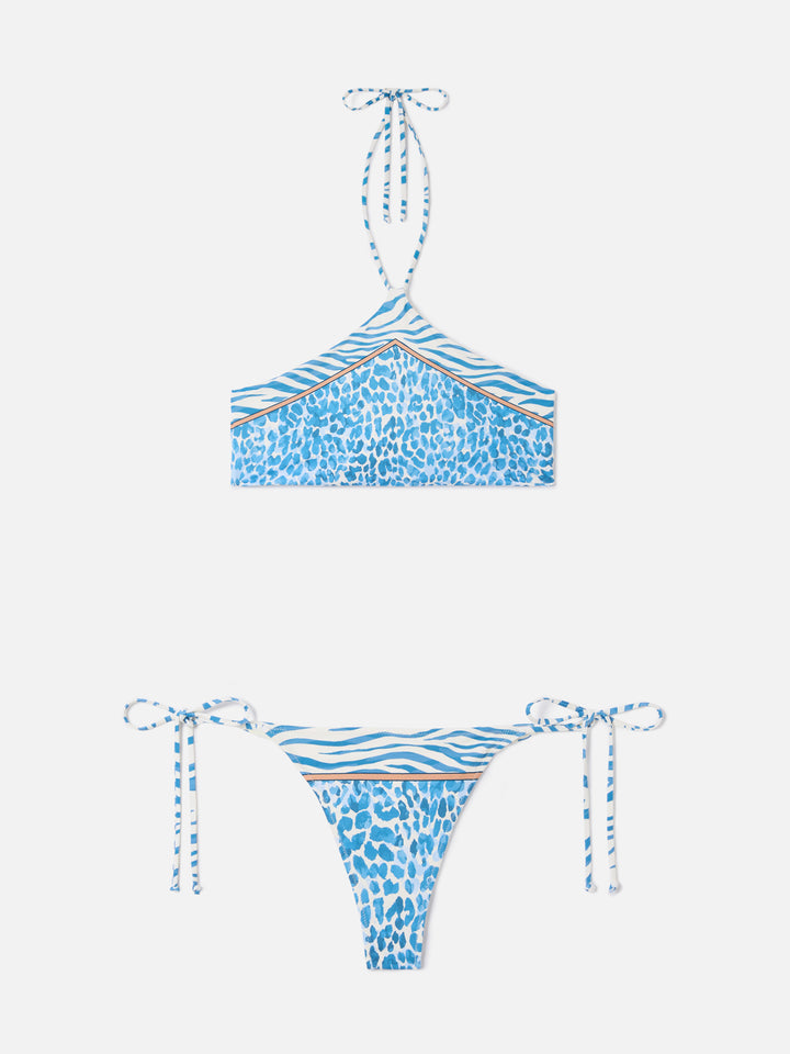 Nairobi Marielle multicolor safari animal print bikini