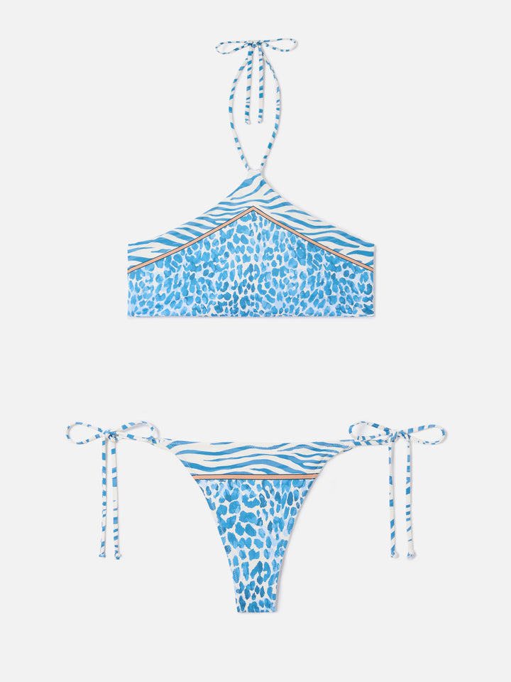 Nairobi Marielle multicolor safari animal print bikini