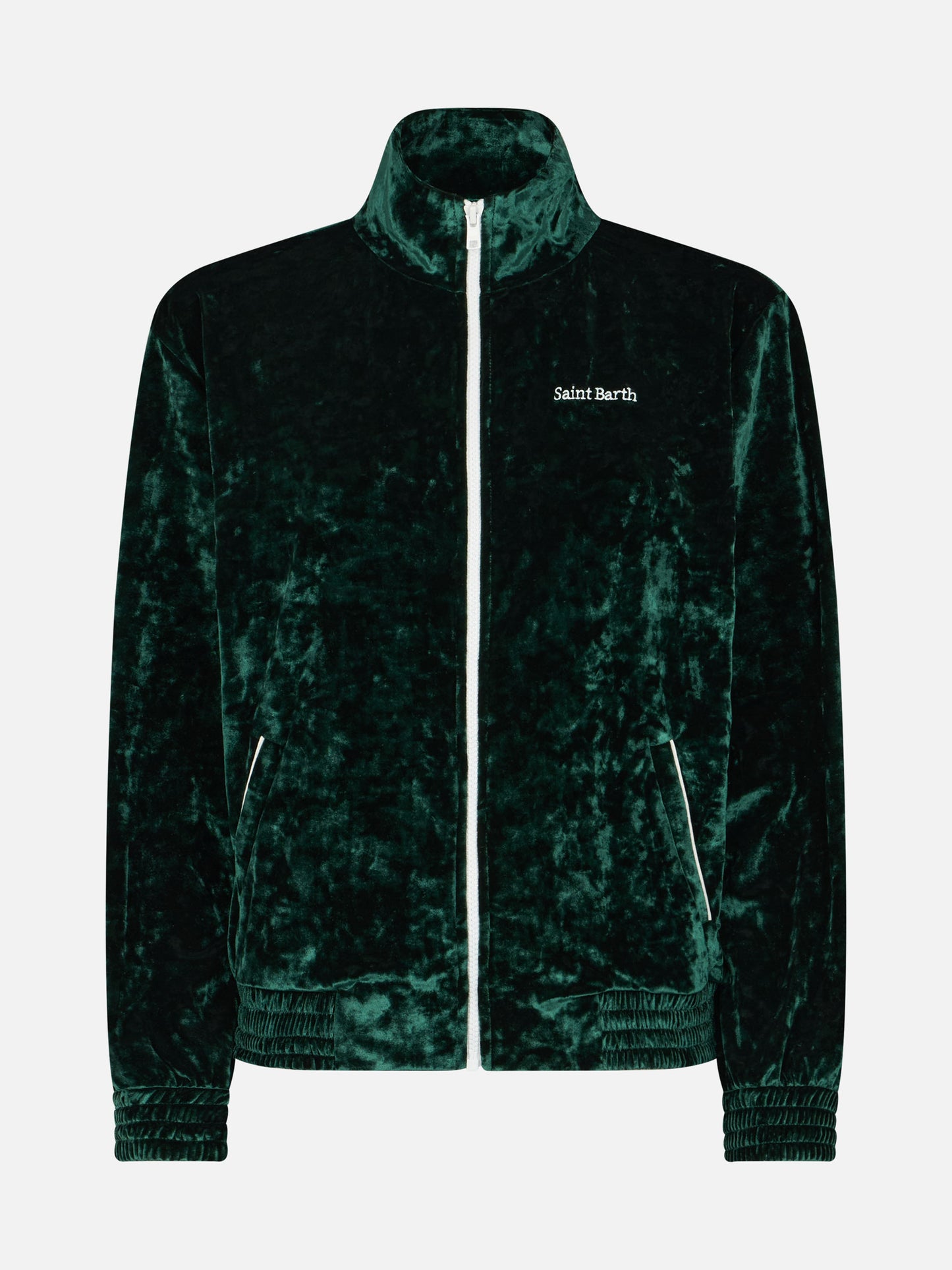 Woman green chenille sweatshirt Miriam - MC2 Saint Barth