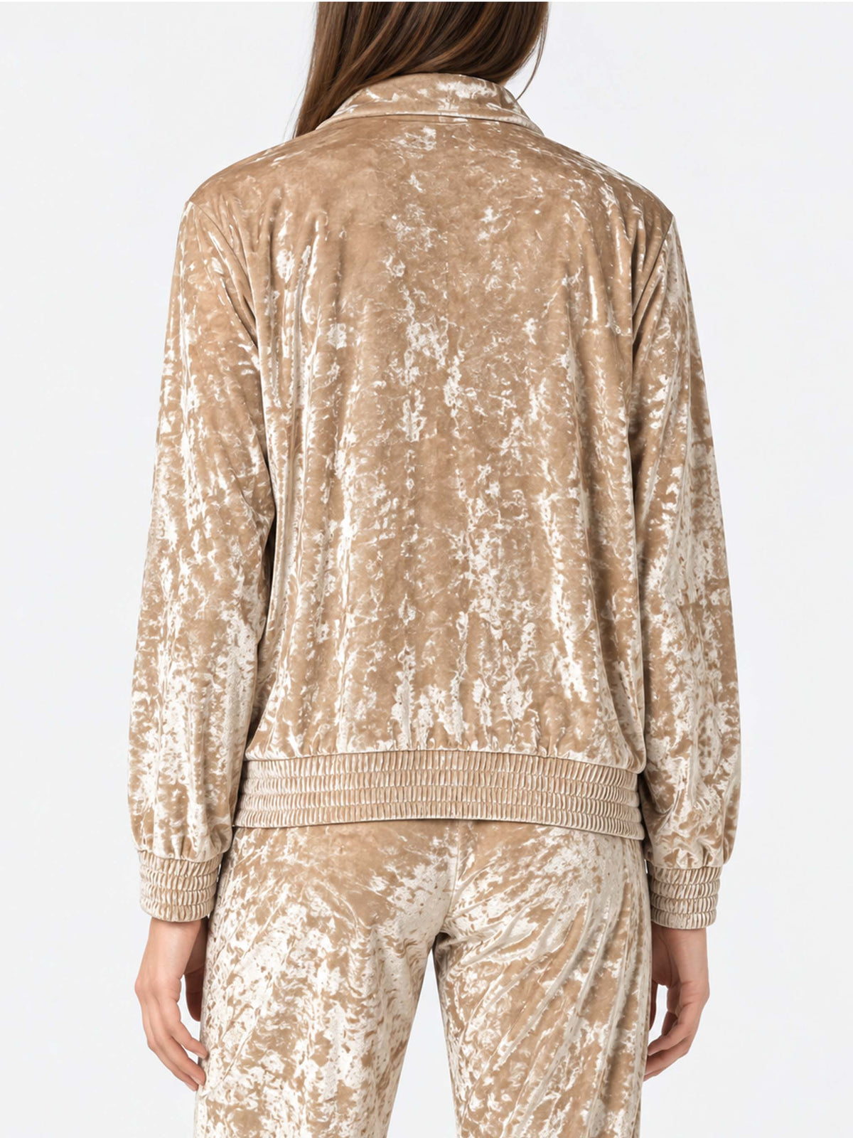 Sudadera Miriam de chenilla beige 