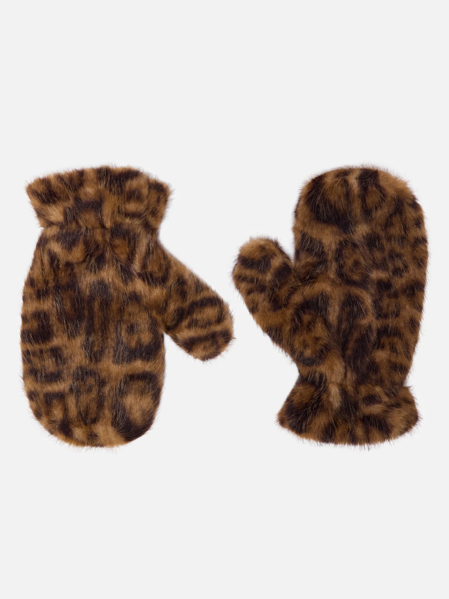 Guanti Muffy in faux fur beige