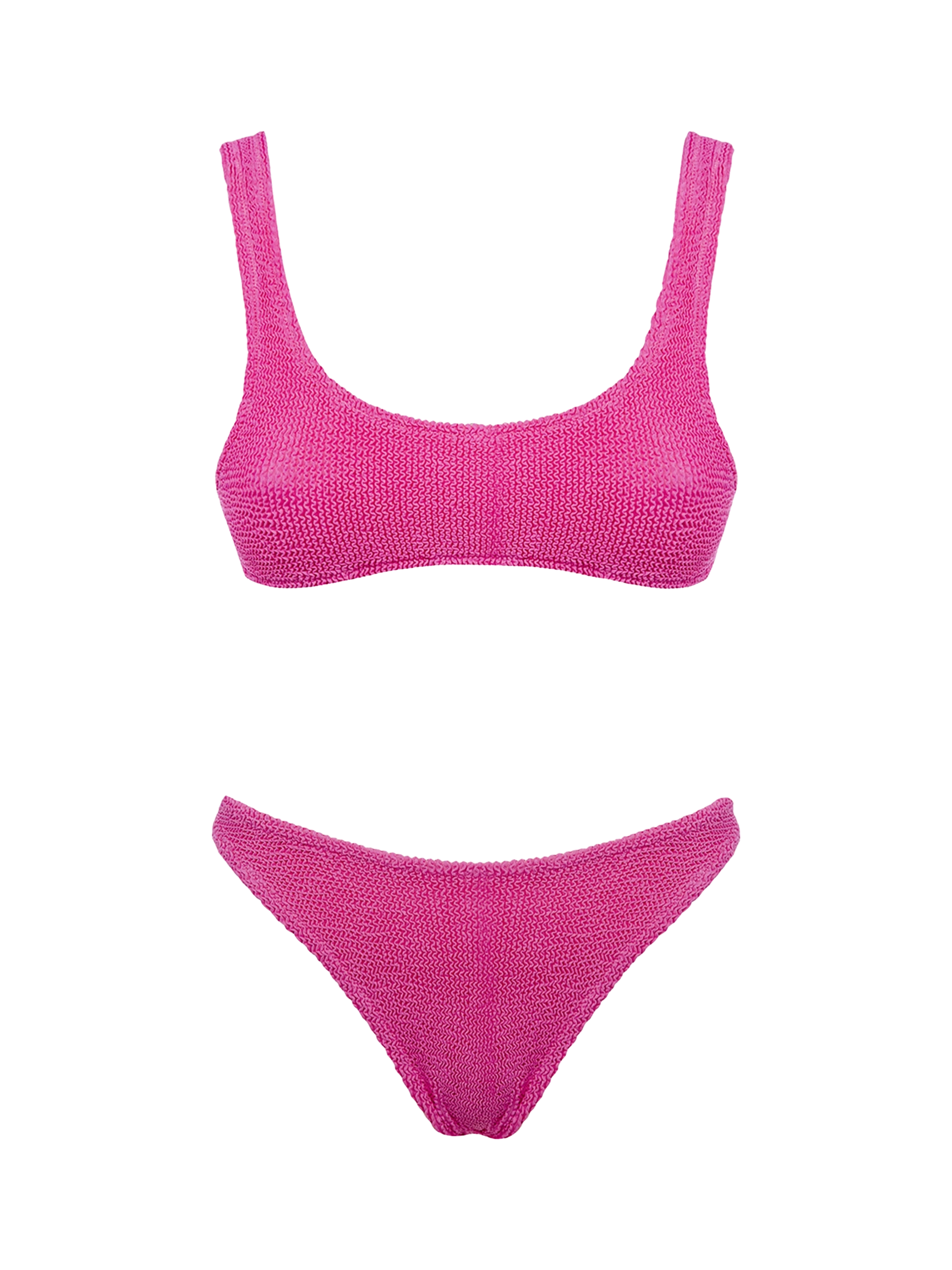 Woman pink classic crinkle bikini Naima Elise - MC2 Saint Barth