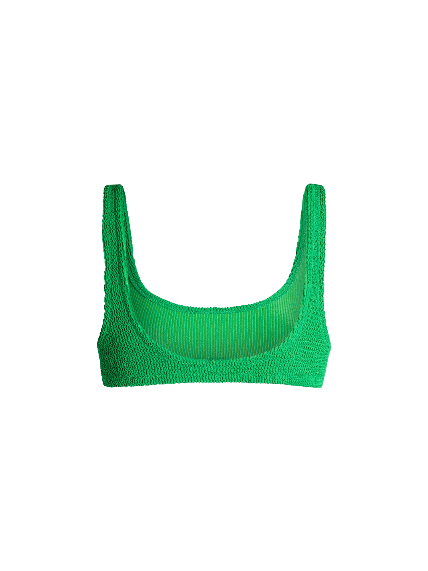 Woman green classic crinkle bralette Naima - MC2 Saint Barth