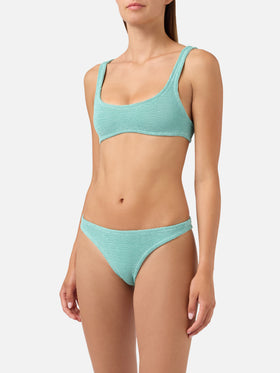 Bikini Naima Elise en crinkle vert sauge 