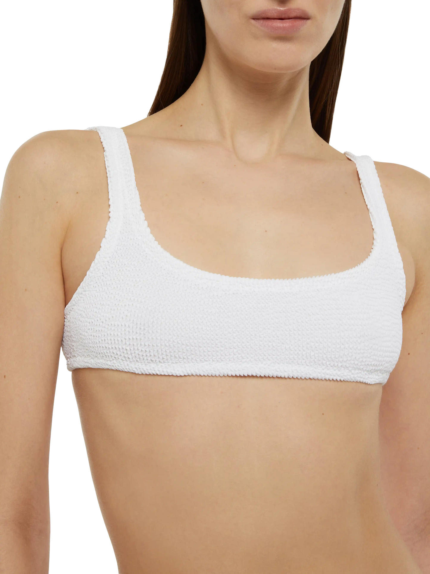 Bralette crinkle bikini Naima Naomi in white - MC2 Saint Barth