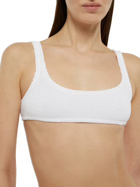 Bralette crinkle bikini Naima Naomi in white - MC2 Saint Barth