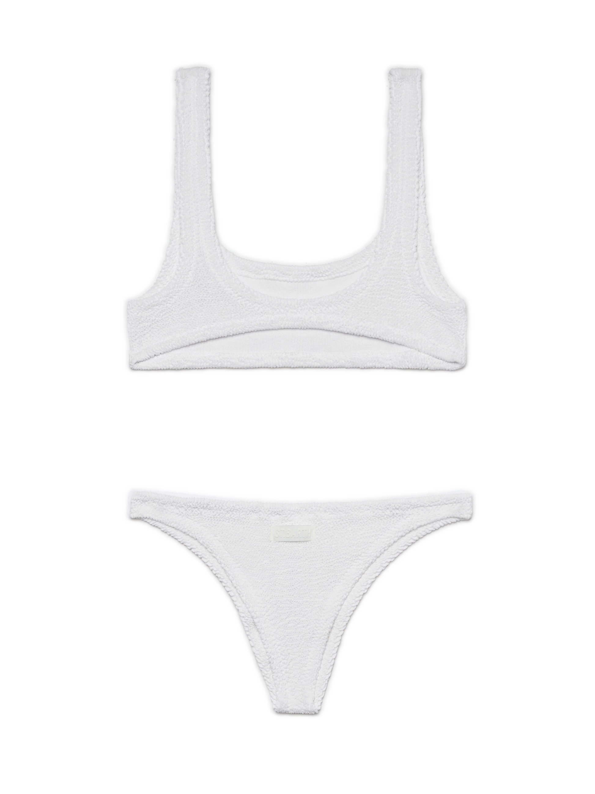 Bralette crinkle bikini Naima Naomi in white - MC2 Saint Barth
