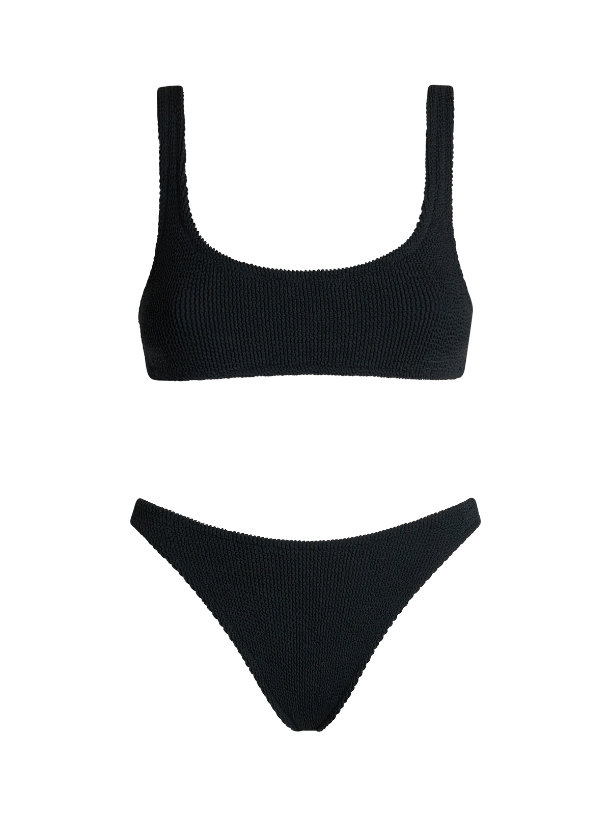 Bikini bralette Naima Naomi en crinkle noir 