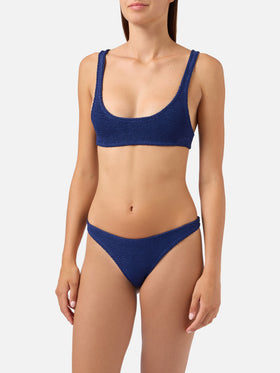 Bikini crinkle azul marino Naima Elise 