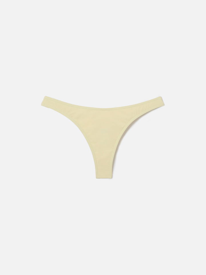 Amira Naomi butter yellow balconette bikini in solid color