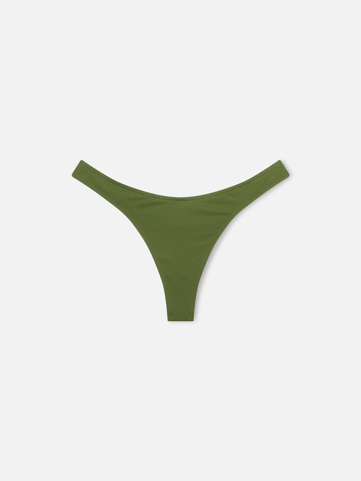 Bikini Amira Naomi balconette verde militare tinta unita