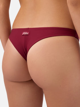 Amira Naomi bordeaux balconette bikini in solid color