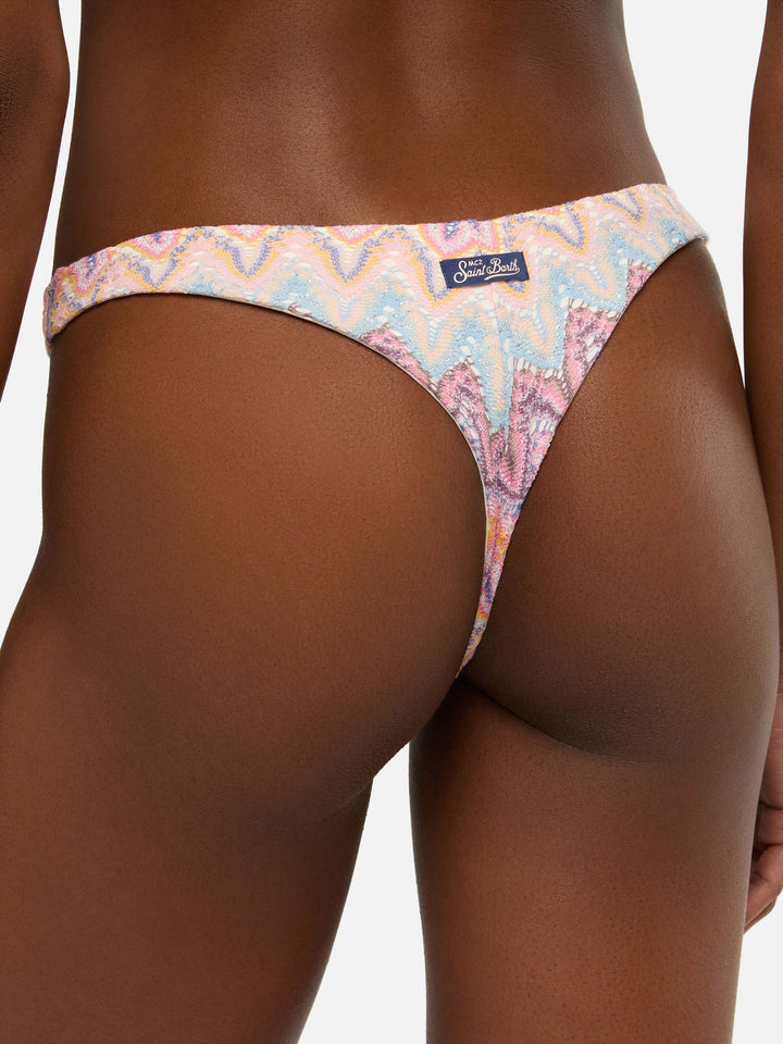 Naomi raschel chevron cheeky swim briefs
