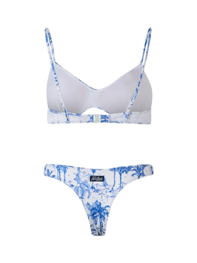 Woman Toile de Jouy scoop bralette bikini May Naomi - MC2 Saint Barth