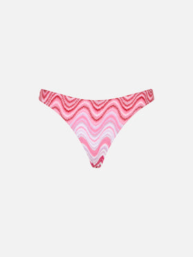 Braguita de bikini cheeky de punto raschel para mujer Naomi 