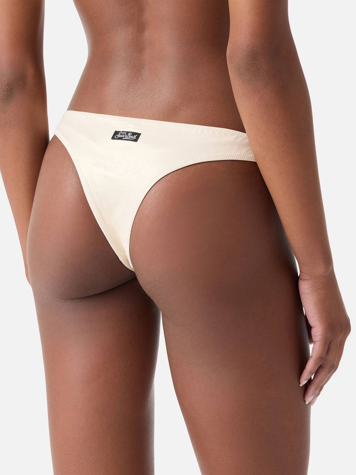 Slip mare Naomi effetto laminato oro