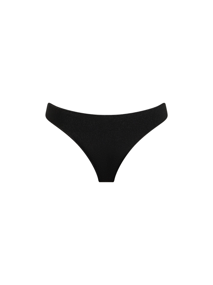 Woman black lurex cheeky swim briefs Naomi - MC2 Saint Barth