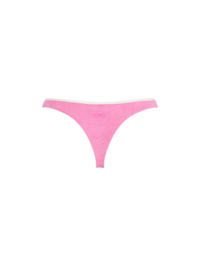 Woman terry cheeky swim briefs Naomi with piping - MC2 Saint Barth
