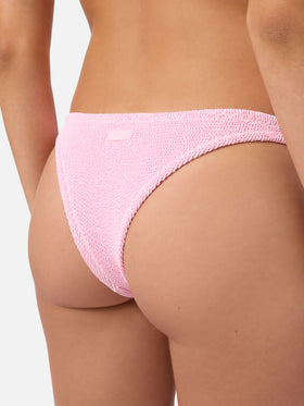 Bikini Naima Naomi en tissu gaufré rose 