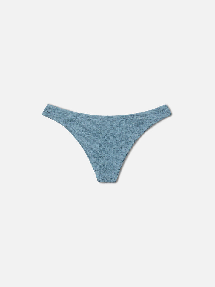 Naima Naomi light blue crinkle lurex bikini