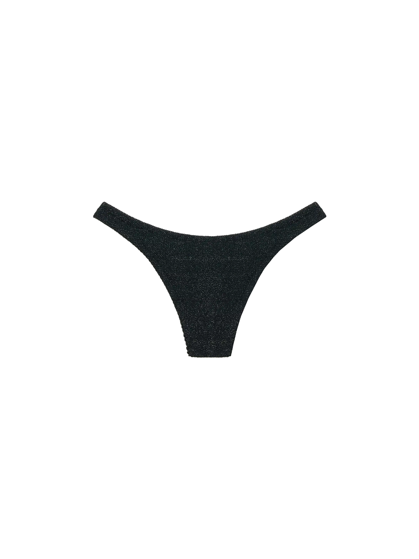 Naomi black lurex crinkle cheeky swim briefs - MC2 Saint Barth