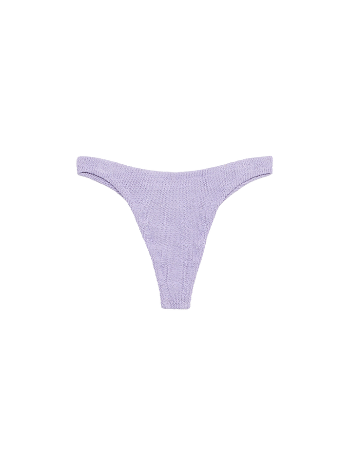 Woman lilac classic lurex cheeky swim briefs Naomi - MC2 Saint Barth